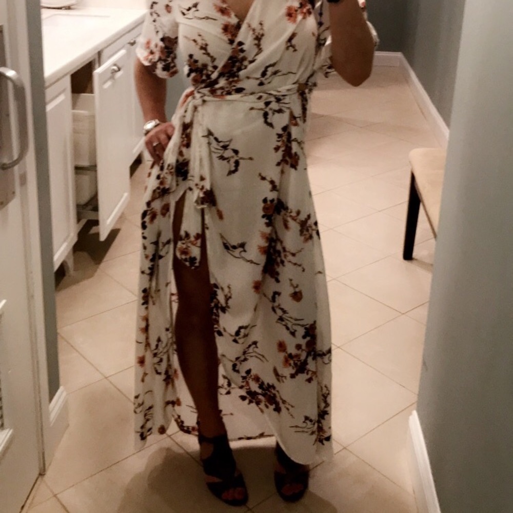 Fall Roxy Wrap Around Dress - Picture 6 of 6